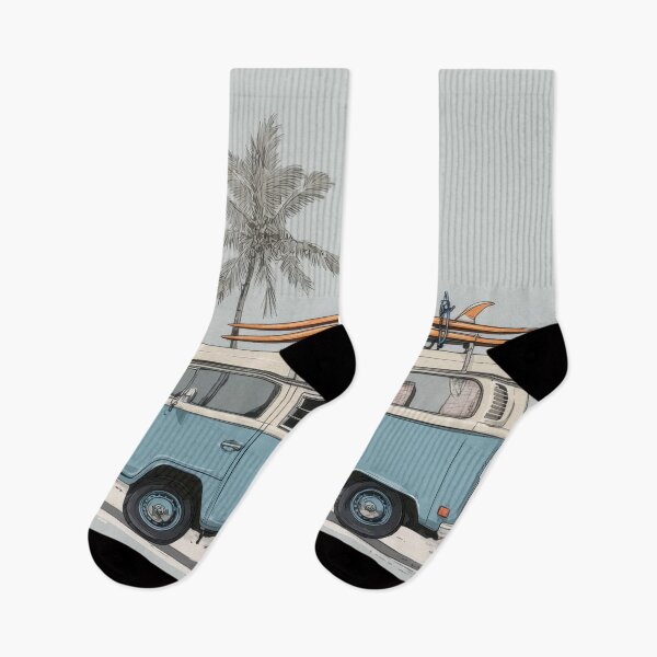 Item preview, Surf van parked near palm trees designed and sold by anytka.
