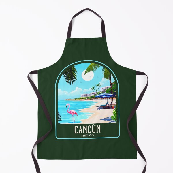 Item preview, Cancún Vintage Travel Illustration designed and sold by HomeLivingCo.