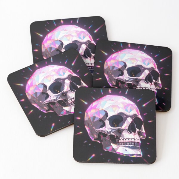 Item preview, Neon Crystal Skull designed and sold by madkiitten.