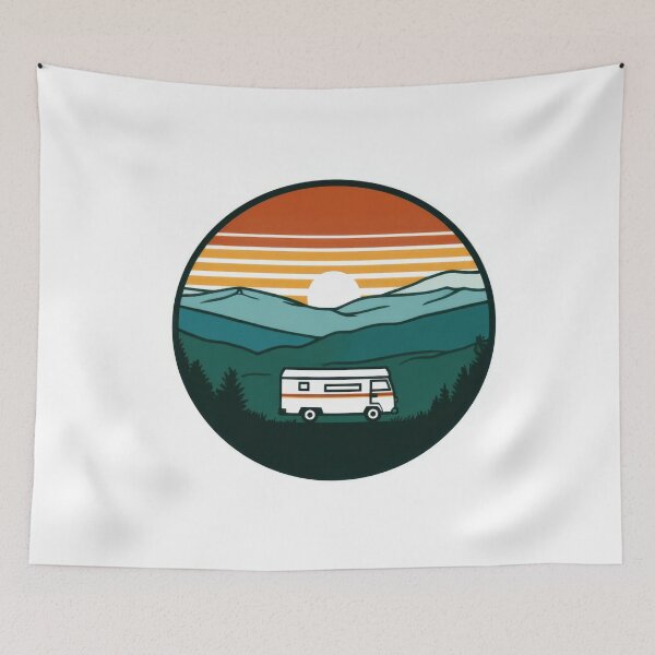 Item preview, Camper road trip in mountains designed and sold by anytka.