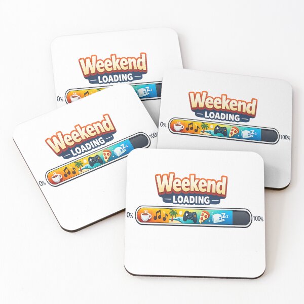 Item preview, Weekend Loading Progress Bar Funny Design | Weekend Vibes Humor Graphic designed and sold by ArtWaveStudio8.