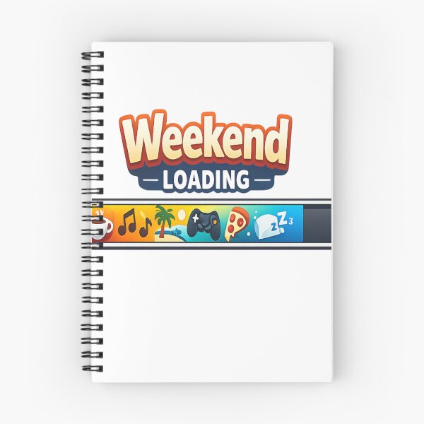 Item preview, Weekend Loading Progress Bar Funny Design | Weekend Vibes Humor Graphic designed and sold by ArtWaveStudio8.