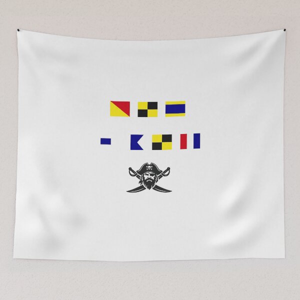 Item preview, Old Salt - Nautical Signal Flags designed and sold by AnchorsAwayCo.
