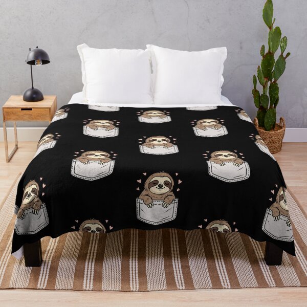 Item preview, Cute Sloth in Pocket T-Shirt – Kawaii Pocket Sloth with Hearts – Adorable Sloth Lover Gift designed and sold by SimoesArtistry.