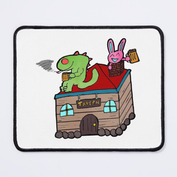 Item preview, Tavern Rooftop Dragon and Bunny designed and sold by oddbrick-parade.