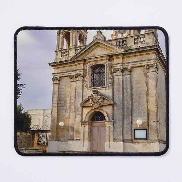 Item preview, Historic Stone Church Facade With Twin Bell Towers and Ornate Baroque Architecture Exterior designed and sold by Nmallia.