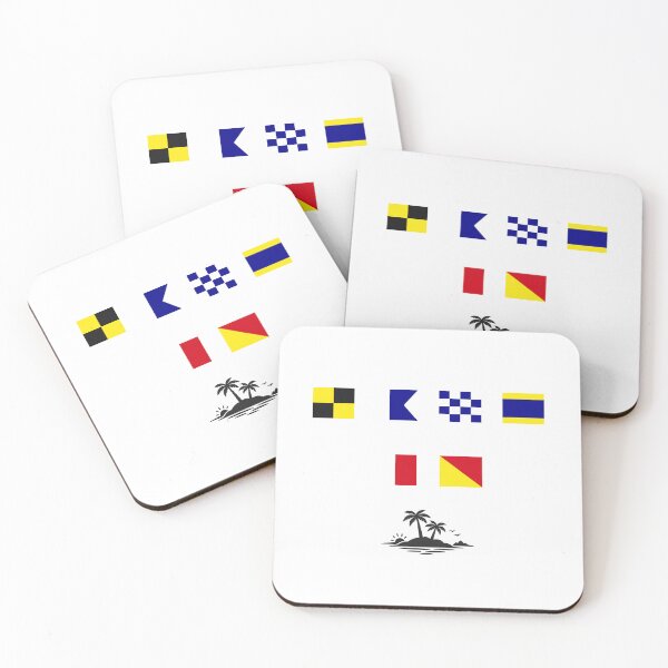 Item preview, Land Ho - Nautical Signal Flags designed and sold by AnchorsAwayCo.
