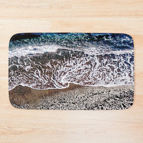 Item preview, Foam on the Mediterranean coast – Photo in the style of a watercolor drawing designed and sold by Alan-David.