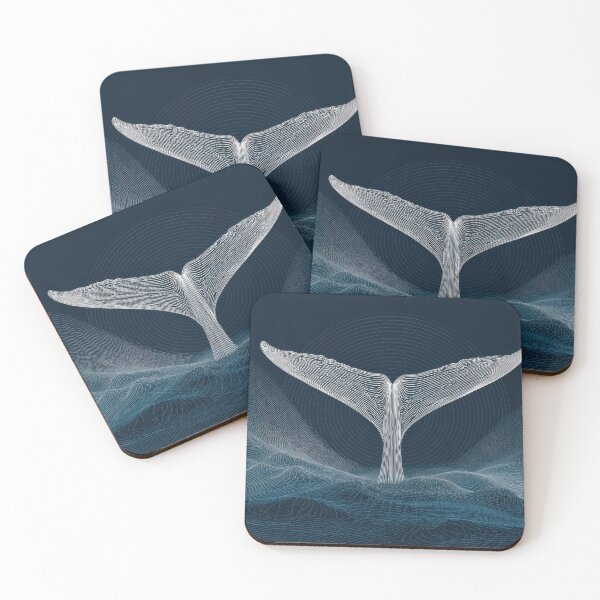 Item preview, Whale tail rises above ocean waves designed and sold by anytka.