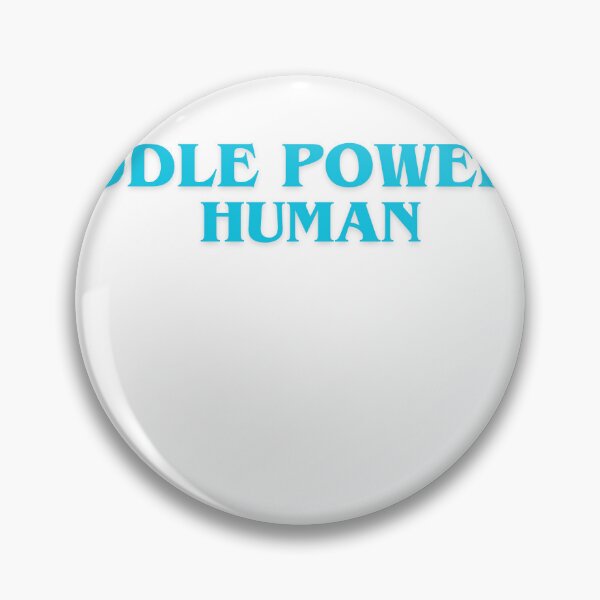 Item preview, Paddle Powered Human: Funny Table Tennis Blue Typography Sports T-Shirt designed and sold by OhMyPingCo.
