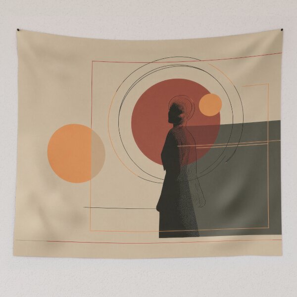 Item preview, Walking in simple shapes and colors designed and sold by anytka.
