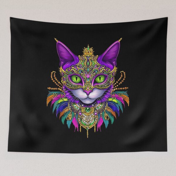 Item preview, Costume Mardi Gras Cat Meowdi Gras Men Women Kid designed and sold by Goleon12.