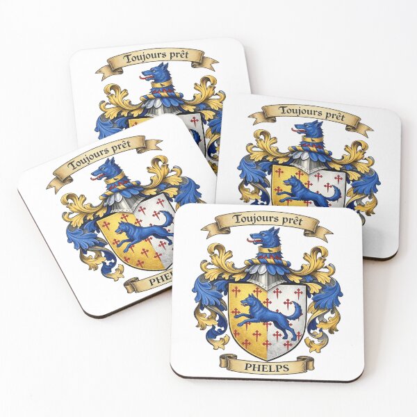 Item preview, The Phelps Family Coat of Arms designed and sold by BagTown Clans.