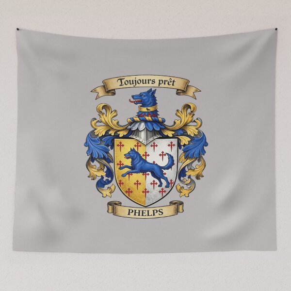 Item preview, The Phelps Family Coat of Arms designed and sold by BagTown Clans.