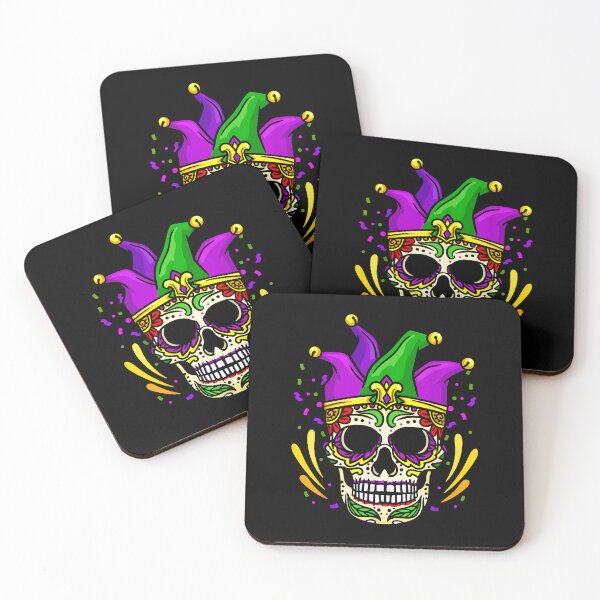 Item preview, Funny Sugar Skull mardi gras Apparel Men Women Kids designed and sold by Goleon12.