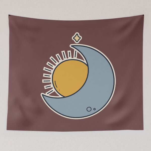 Item preview, Boho Sun and Moon Love – Celestial Balance Spiritual Aesthetic designed and sold by Mrsmauve.