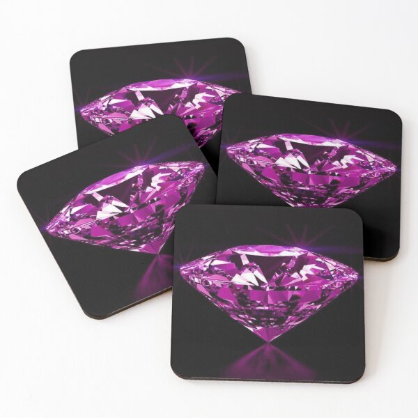 Item preview, Shiny sparkling pink diamond illustration  designed and sold by NivyasArtistry.