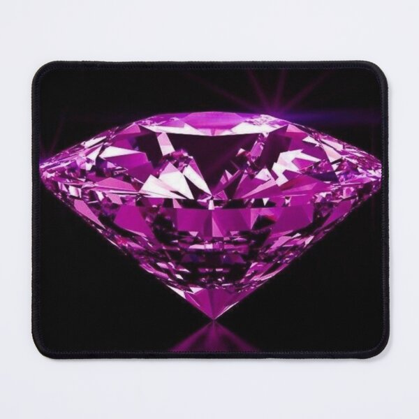 Item preview, Shiny sparkling pink diamond illustration  designed and sold by NivyasArtistry.