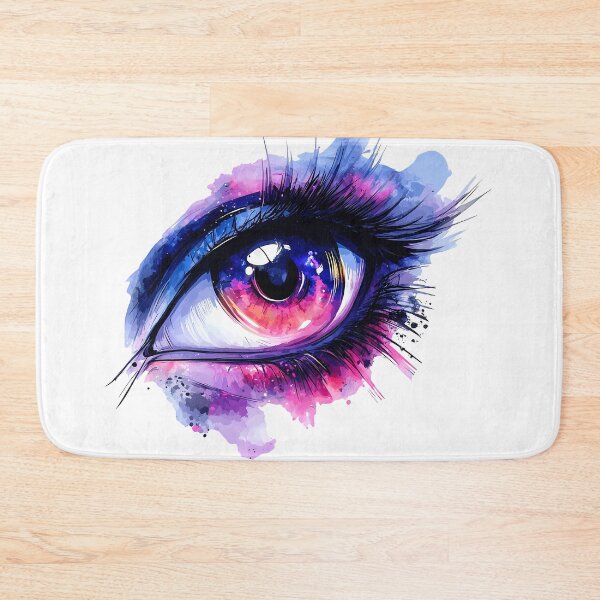 Item preview, Cosmic Galaxy Eye Watercolor - Surreal Neon Fantasy Art Print designed and sold by DesignArtist.ia.