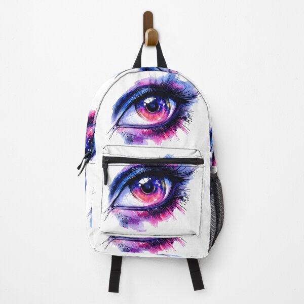 Item preview, Cosmic Galaxy Eye Watercolor - Surreal Neon Fantasy Art Print designed and sold by DesignArtist.ia.