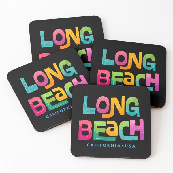 Item preview, Long Beach California Mid-Century Modern Typographic Design designed and sold by Futurebeachbum.