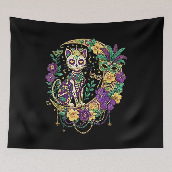 Item preview, mardi gras Costume Sugar Skull Cat men designed and sold by Goleon12.