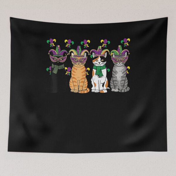 Item preview, Mardi Gras Cats Kitten Women Men Kids designed and sold by Goleon12.
