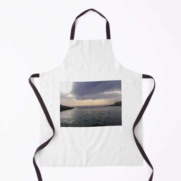 Item preview, Moody Seaside Sunset Over Calm Sea With Cloudy Sky And Rocky Coastline At Dusk designed and sold by Nmallia.