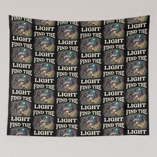 Item preview, Find the Light – Whimsical Raccoon Night Design designed and sold by Dogandesighn.