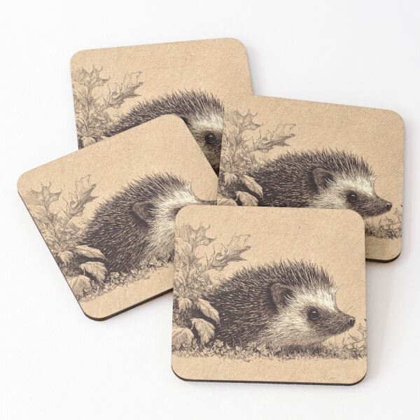 Item preview, Hedgehog exploring a forest area designed and sold by anytka.