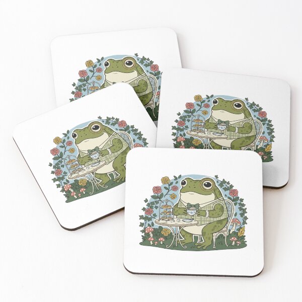 Item preview, Sophisticated High Tea Frog - Funny Victorian Toad Art designed and sold by LaurannaDesign.
