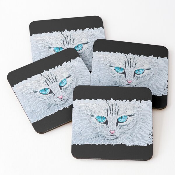 Item preview, Blue Eyed Fluffy Cat designed and sold by JoseloRochaArt.