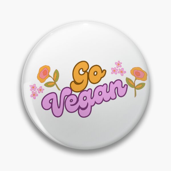 Item preview, Vintage Go Vegan Flower designed and sold by coodoosandco.