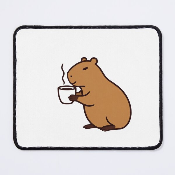 Item preview, Cute Capybara Drinking Coffee Kawaii Animal Lover Gift designed and sold by Unsololugar.