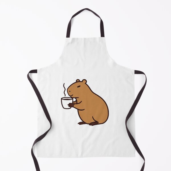 Item preview, Cute Capybara Drinking Coffee Kawaii Animal Lover Gift designed and sold by Unsololugar.
