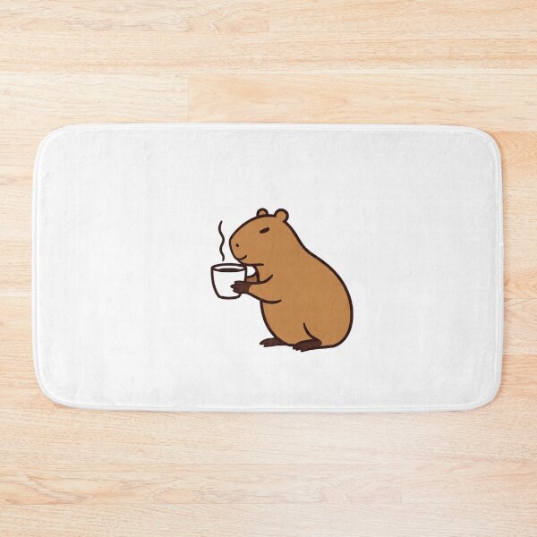 Item preview, Cute Capybara Drinking Coffee Kawaii Animal Lover Gift designed and sold by Unsololugar.