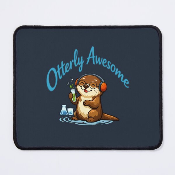 Item preview, Otterly Awesome Science Otter Funny Cute Animal Pun designed and sold by PunchDrop.