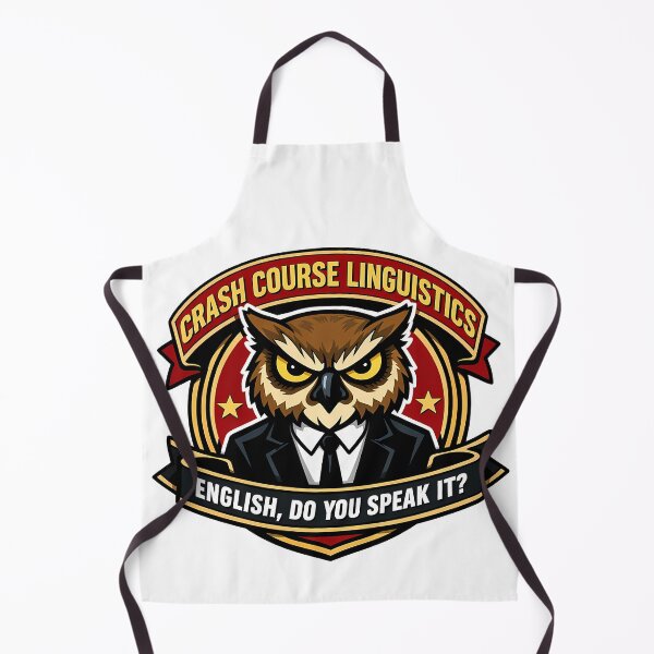 Item preview, Vintage Aggressive Linguistics Crash Course Owl designed and sold by agearb.
