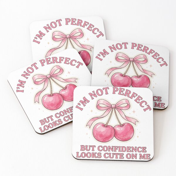 Item preview, Confidence Looks Cute on Me – Pink Cherry Coquette  designed and sold by NikieesCreation.