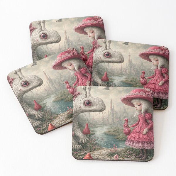 Item preview, Girl and the Strange Dragon. Pop Surrealism Art inspired by Mark Ryden. Lowbrow art.. designed and sold by Piagor.