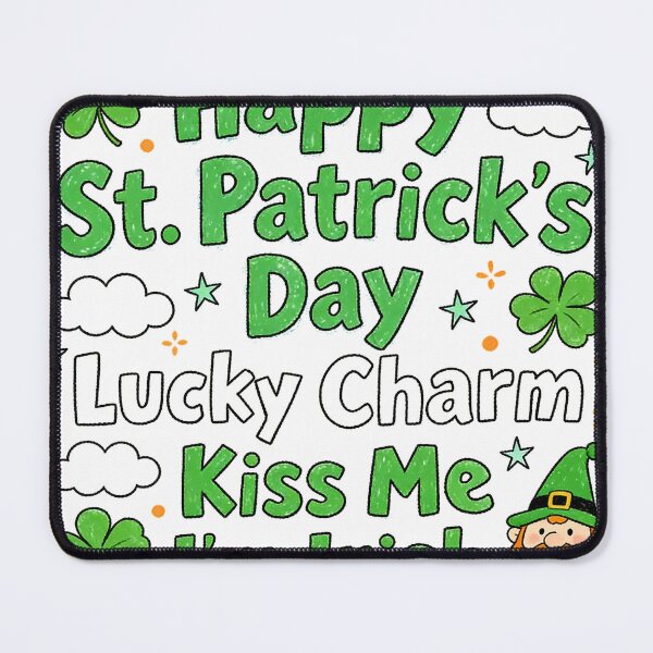 Item preview, Kiss Me I'm Irish Lucky Leprechaun Doodle designed and sold by zzz888.