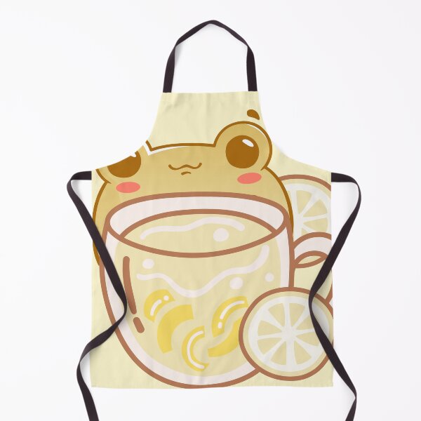 Item preview, Cute little frog with a lemon tea cup designed and sold by Kanniax.