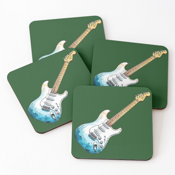 Item preview, Abstract Watercolor Electric Guitar designed and sold by sanorastyle.