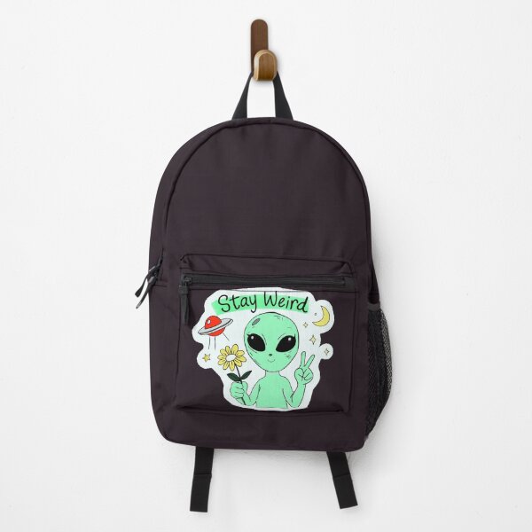 Item preview, Stay Weird Cute Alien – Funny Space Aesthetic Sticker designed and sold by Magicworld17.