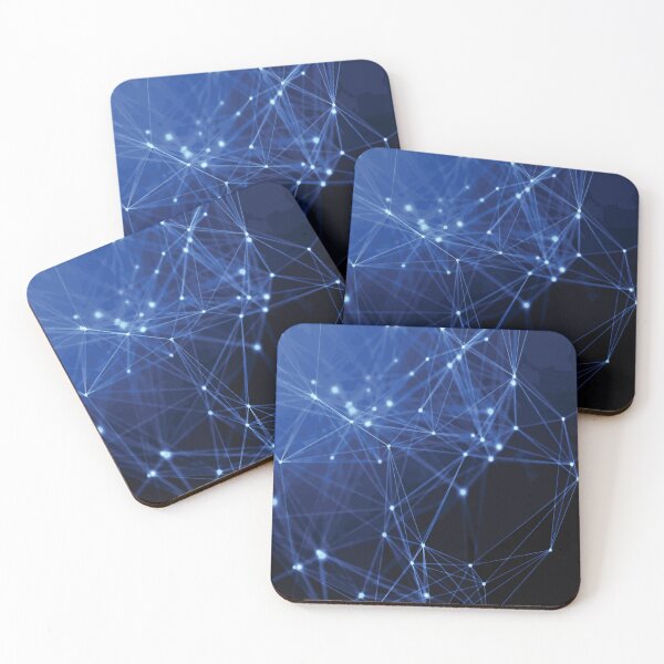 Item preview, Blue Glowing Network of Connected Nodes designed and sold by Arturo Daniel Garcia Palomo.