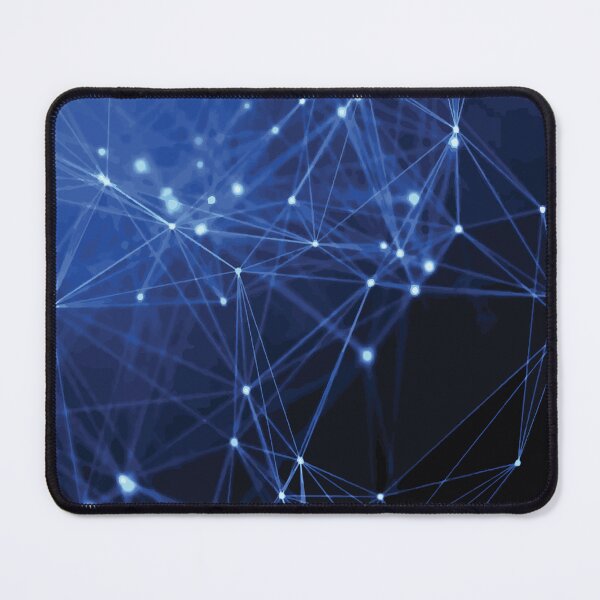 Item preview, Blue Glowing Network of Connected Nodes designed and sold by Arturo Daniel Garcia Palomo.