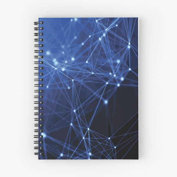 Item preview, Blue Glowing Network of Connected Nodes designed and sold by Arturo Daniel Garcia Palomo.