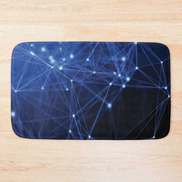 Item preview, Blue Glowing Network of Connected Nodes designed and sold by Arturo Daniel Garcia Palomo.