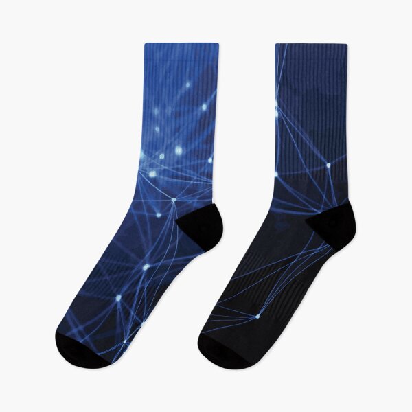 Item preview, Blue Glowing Network of Connected Nodes designed and sold by Arturo Daniel Garcia Palomo.