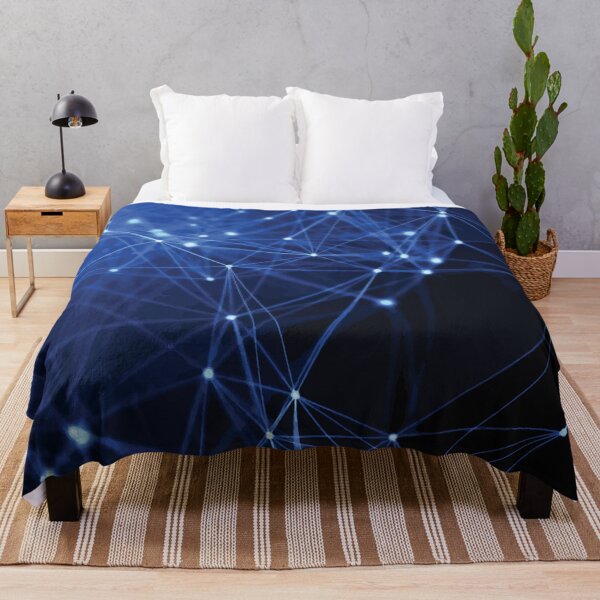 Item preview, Blue Glowing Network of Connected Nodes designed and sold by Arturo Daniel Garcia Palomo.